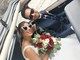 Mattia Vignolo con la moglie Emilie Richiardone il giorno del loro matrimonio