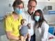 La famiglia con la piccola di appena 6 mesi