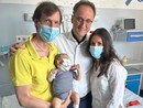 La famiglia con la piccola di appena 6 mesi
