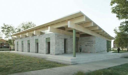 Il prospetto della Casa della Musica Il prospetto della Casa della Musica