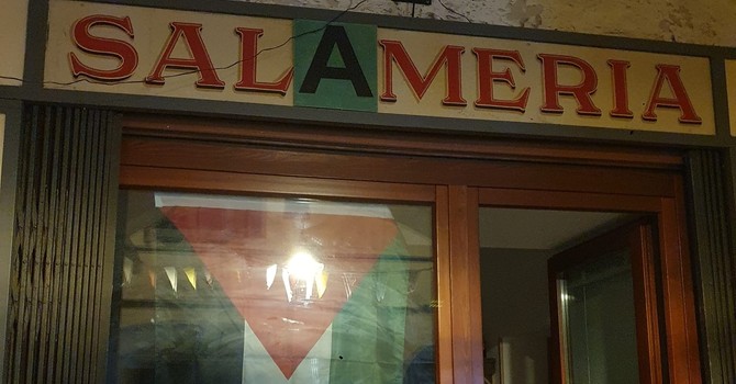 Il locale allestito in via Trento