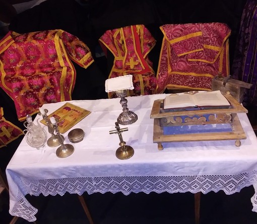 I paramenti in esposizione