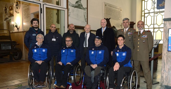 La nazionale di curling paralimpico al Museo della Cavalleria La nazionale di curling paralimpico al Museo della Cavalleria
