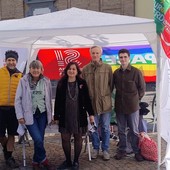 Uno dei banchetti di ottobre con Sinistra Italiana ed Europa Verde assieme Uno dei banchetti di ottobre con Sinistra Italiana ed Europa Verde assieme