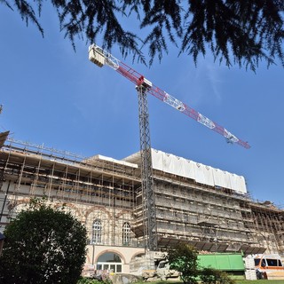 I lavori di riqualificazione in corso