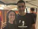 Ileana Ciancio con Roberto Vannacci a Pontida