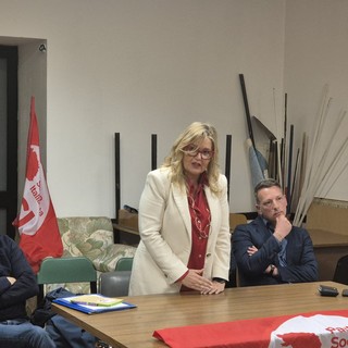 Lara Pezzano con alla sua destra Elio Richiardone