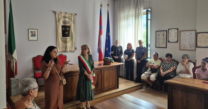 L’inaugurazione a Perosa L’inaugurazione a Perosa