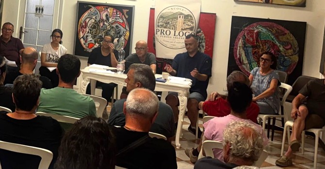 La nuova pro loco, con al centro il presidente Crisci