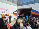 L’evento di inaugurazione del murale