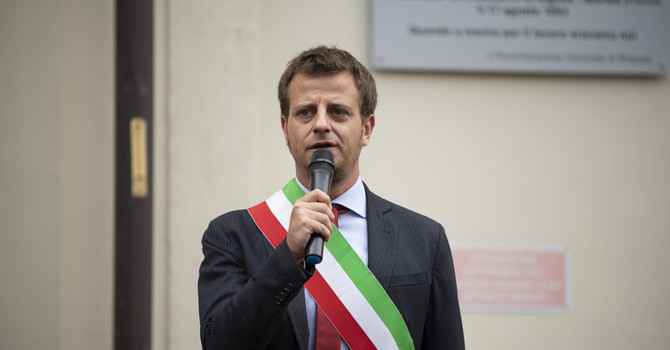 Il sindaco Luca Salvai Il sindaco Luca Salvai