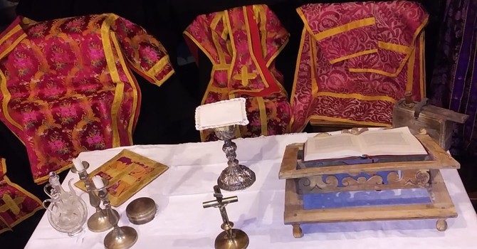 I paramenti in esposizione