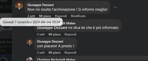 Il commento che innesca la polemica Il commento che innesca la polemica