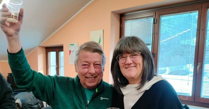 Da sinistra Ugo Beux e Enrica Cianalino