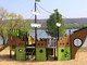 Il veliero che attraccherà nel parco giochi