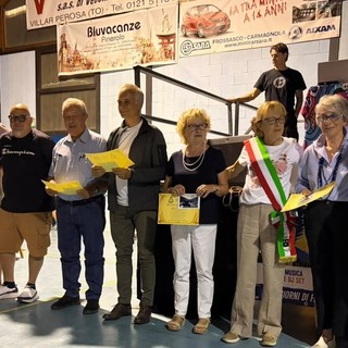Da sinistra Giuseppe Crisci, Alex Charrier, Stefano Bertalmio, Pino Bilardi, Luciano Brun, Luca Bergesio, Daniela Armanni, Nadia Brunetto (sindaca), Paola Bagliani, Wilma Barisan e Giuseppina Cianalino