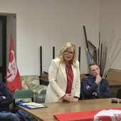 Lara Pezzano con alla sua destra Elio Richiardone