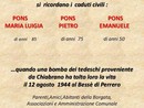 Un dettaglio della targa che verrà posta a Bessè Un dettaglio della targa che verrà posta a Bessè