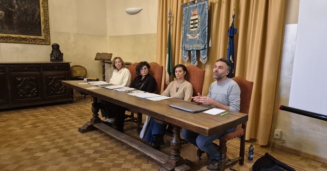 La conferenza stampa di presentazione dei Patti digitali, prima dell’incontro di stasera