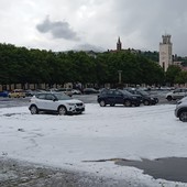 Piazza Fontana ‘imbiancata’