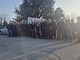 Gli autisti in sciopero a Pinerolo