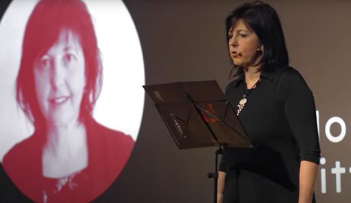 Silvia Lorenzino nell’intervento ‘Non chiamiamola vittima!’ del novembre del 2019 al Politecnico di Torino