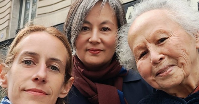 Viotto con la moglie di Jodorowsy e la mamma Lucy