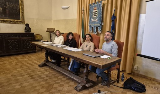 La conferenza stampa di presentazione dei Patti digitali, prima dell’incontro di stasera