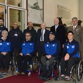 La nazionale di curling paralimpico al Museo della Cavalleria La nazionale di curling paralimpico al Museo della Cavalleria