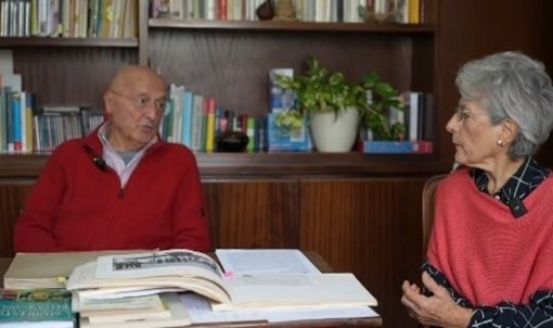 Remo Rostagno insieme a Bruna Pellegrini