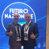 Da sinistra D’Aloia ed Elia al congresso costituente di Roma Da sinistra D’Aloia ed Elia al congresso costituente di Roma