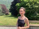 Laura Orsolini nel Parco comunale di Villa Widemann