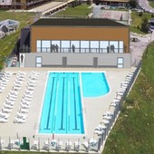 Un prospetto di come sarà la piscina riqualificata Un prospetto di come sarà la piscina riqualificata