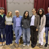 Da sinistra Alessandro Priolo, Michela Rosso, Loris Ferrero, Alessia Raso, Samantha Saluzzo, Marta Cappa e Claudio Scalerandi