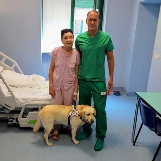La signora Elena con il professor Michele Reibaldi