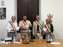I sindaci del gemellaggio di Ventotene con Maurizia Allisio a destra I sindaci del gemellaggio di Ventotene con Maurizia Allisio a destra