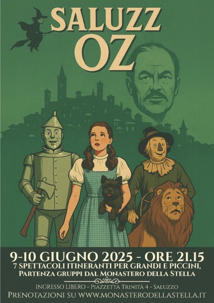 La locandina di SaluzzOZ a Saluzzo lunedì 9 e martedì 10 giugno