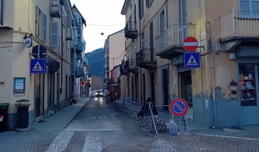 I lavori in via Roma I lavori in via Roma