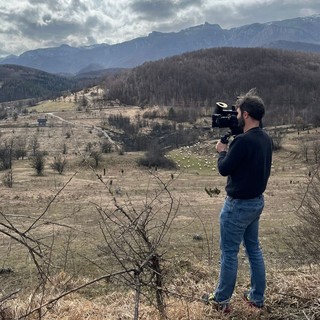 Emanuele Pasquet con la telecamera