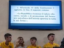 Un momento dell’inaugurazione dell’anno scolastico