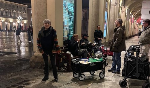 ‘Quelli del Carretto’ sotto i portici di Torino