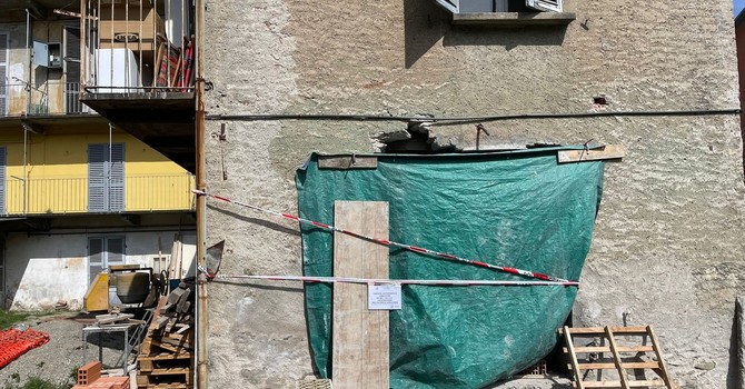 Il cantiere sequestrato