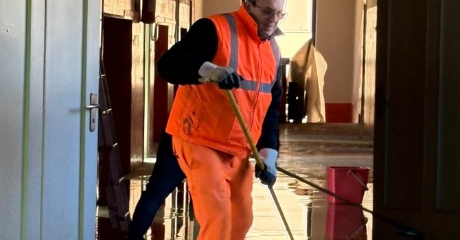 I locali allagati ieri mattina