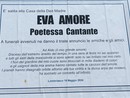 Il primo manifesto con una poesia di Eva Amore