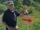 Ermanno Garnero alla sua ultima tracciatura del percorso di Assietta Legend Ermanno Garnero alla sua ultima tracciatura del percorso di Assietta Legend