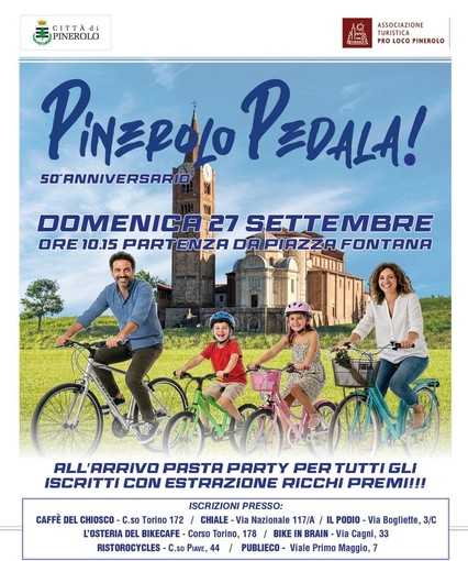 Cinquant’anni in sella: torna la Pinerolo Pedala Cinquant’anni in sella: torna la Pinerolo Pedala