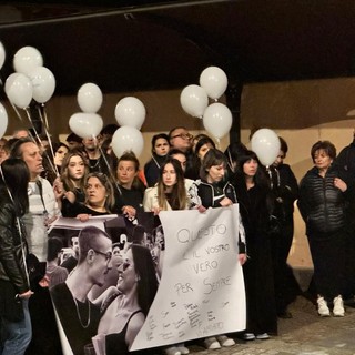 La manifestazione di lunedì scorso, in ricordo della coppia