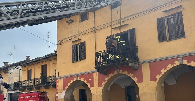 Anziana soccorsa in centro a Villafranca Piemonte