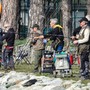Ritornano i pescatori al Lago di Villar Perosa
