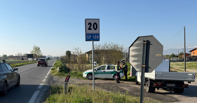 Controlli sulle Provinciali a Vigone: una quarantina di verbali